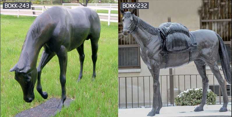Statua del cavallo da equitazione Bronse in vendita-BOKK-239