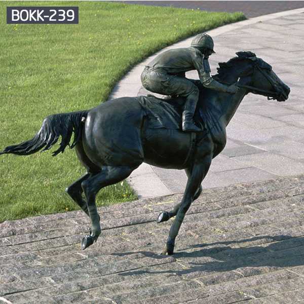 Bronse Riding Horse Statue For Sale-BOKK-239