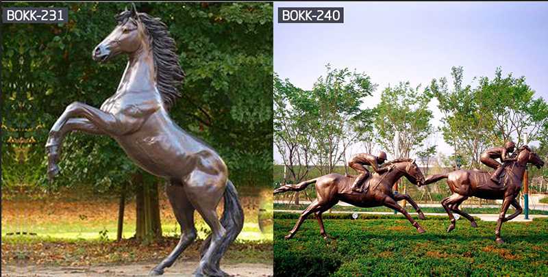 Do You Like The Bronze Mother and Child Horse Sculpture-BOKK-244