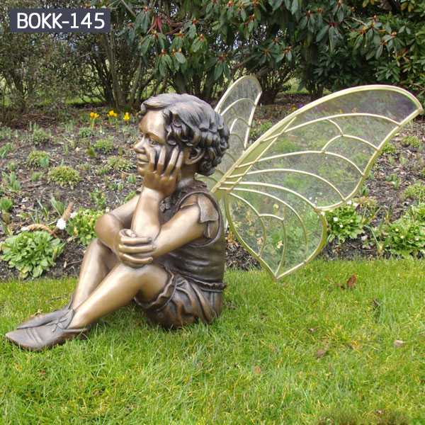 Hot Sale Outdoor Garden Bronze Angel Statue for Home Decoration BOKK-145