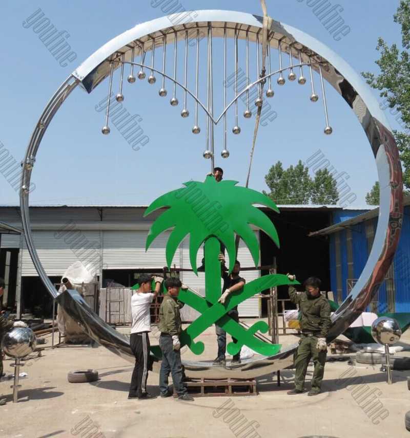 Large Mirror Polished Contemporary Stainless Steel Sculpture Manufacturers Outdoor Metal Sculptures for Sale CSS-81