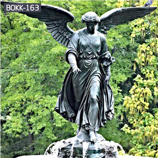 Famous Metal Life Size Bronze Winged Angel Statue BOKK-163