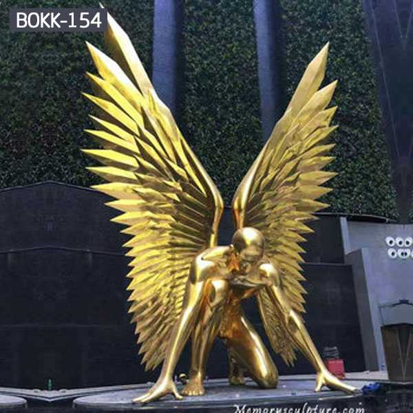 Outdoor Bronze Abstract Male Angel Statue for Garden BOKK-154