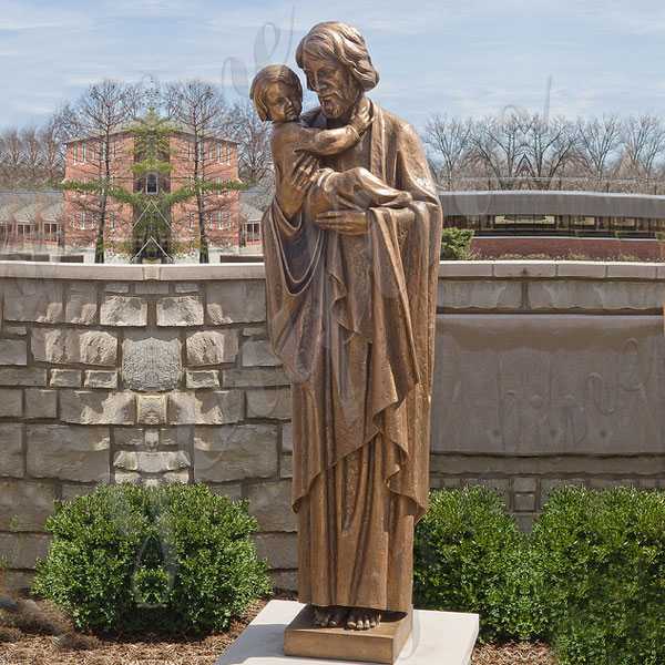 Life Size Bronze St Joseph Garden Statue Religious Catholic Outdoor Statues Design for Sale from China BOKK-650