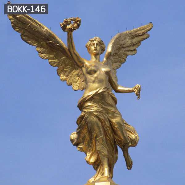 Outdoor Bronze Life Size Wings Garden Angel Statues China Suppliers BOKK-146