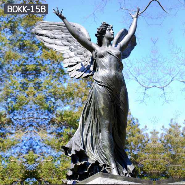 bronze guardian angel statue,