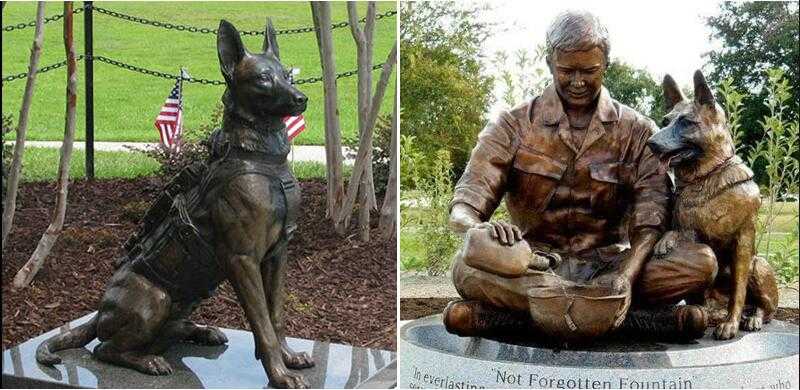 german shepherd statues for sale