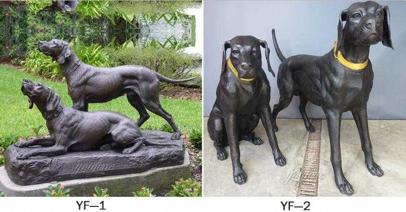 life size hound dog outdoor statues for sale