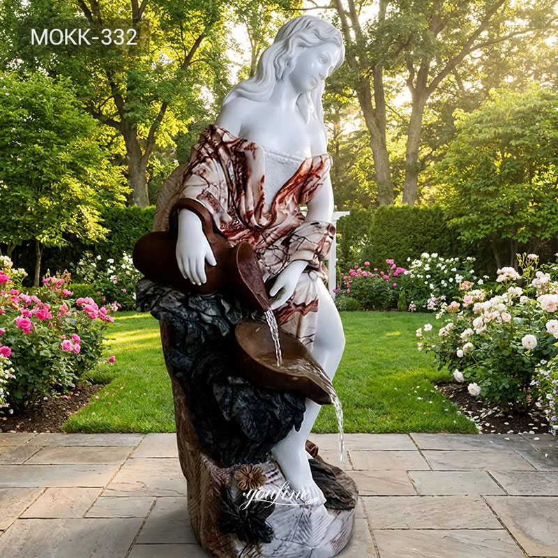 marble female water fountain