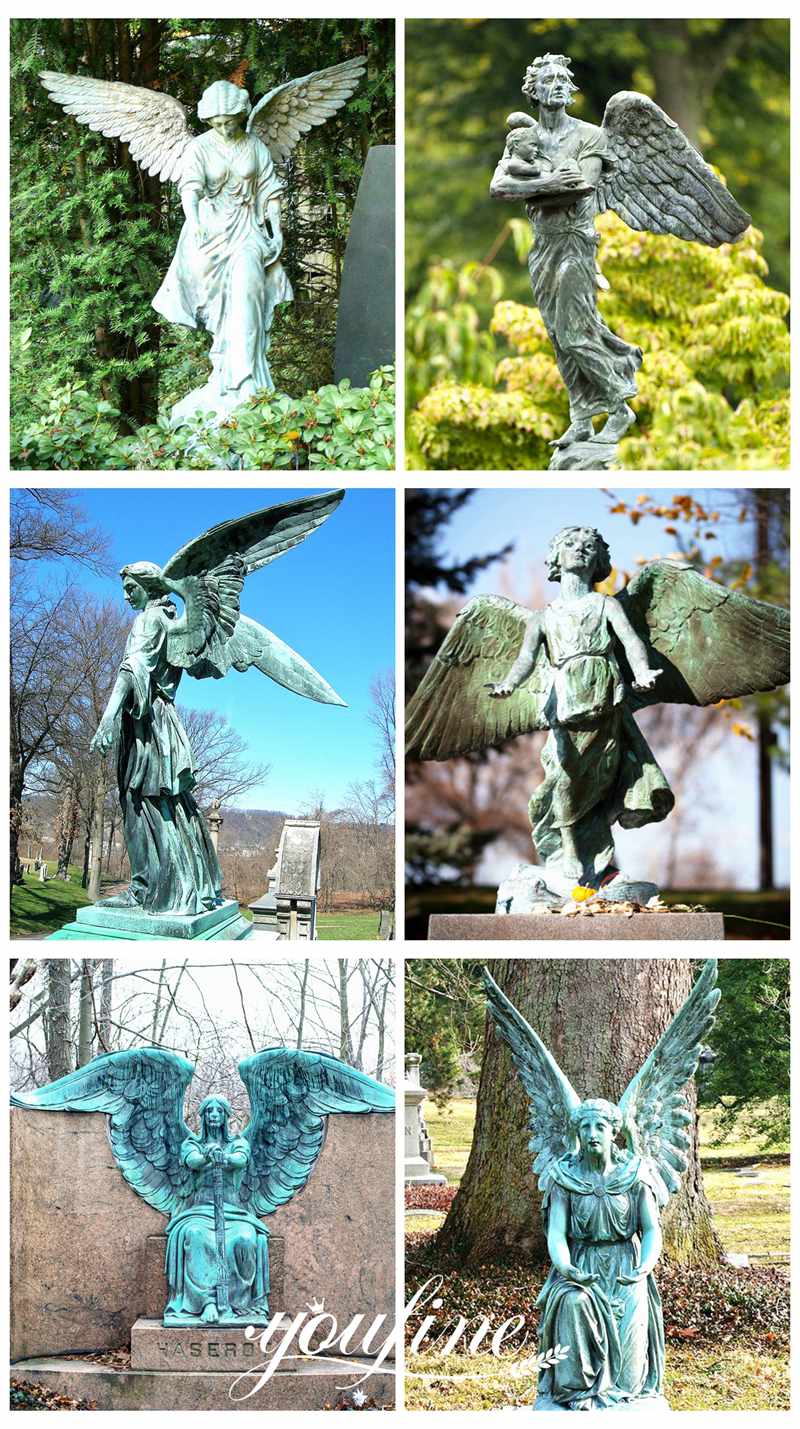 metal garden angel statues-YouFine Sculpture
