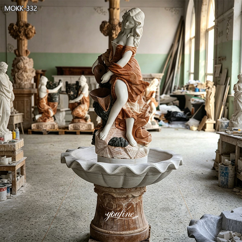 standing female water fountain
