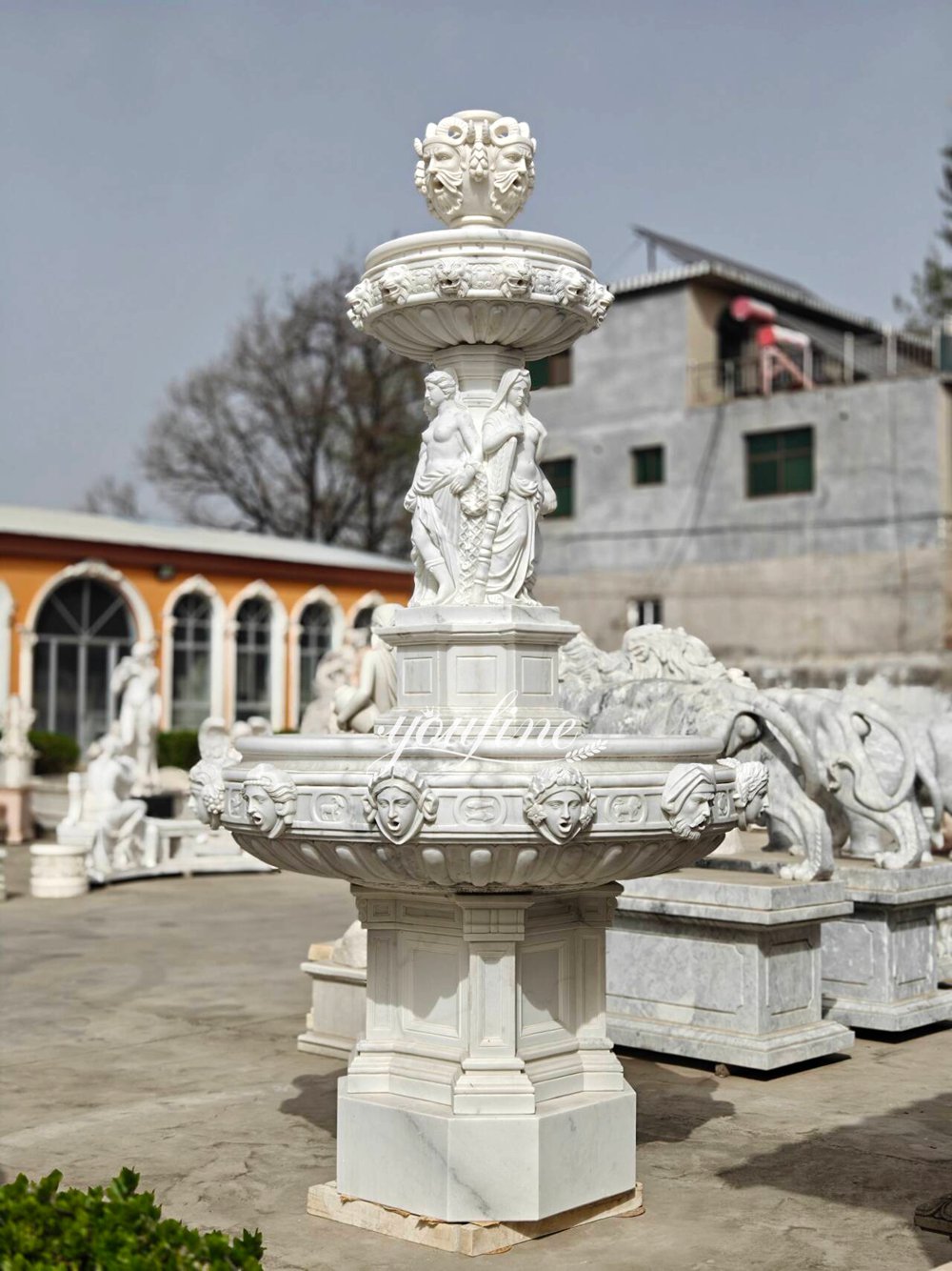 Unique 12 Astrological Sign Heads fountain