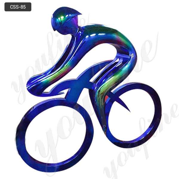 Metal Bicycle Decor Modern Stainless Steel Bicycle Sculpture Art for Sale CSS-85