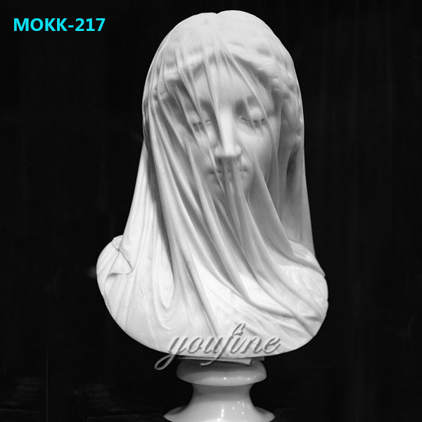 Famous Art Bust Statue The Veiled Virgin by Giovanni Strazza for Home Decor MOKK-217