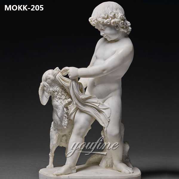 Famous-marble-art-sculptures-of-Youth-Playing-With-A-Dog-by-Achille-Simonetti-for-sale