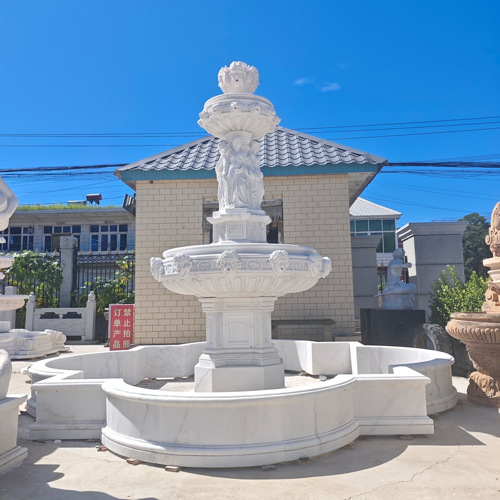 Unique Female Figure marble statue fountain