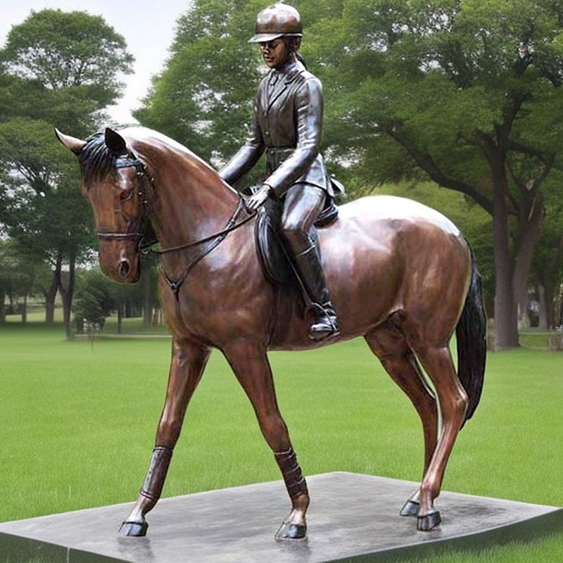 Garden Bronze Horse Sculpture