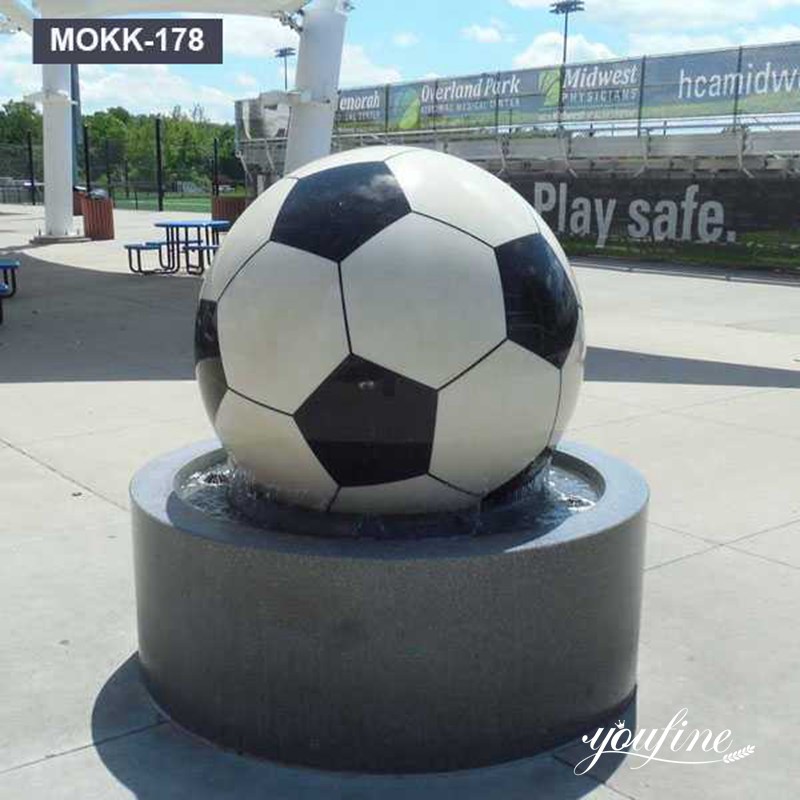 Granite Football Ball Water Fountain Outdoor Decor for Sale MOKK-178
