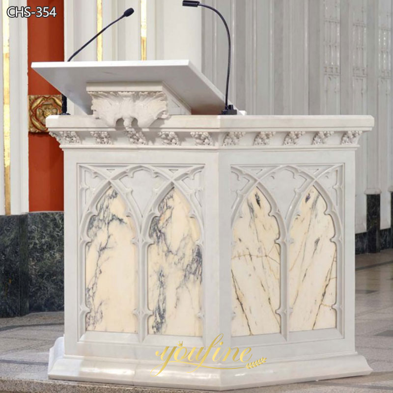 Hand Carved Religious Marble Church Pulpit from China Factory CHS-354