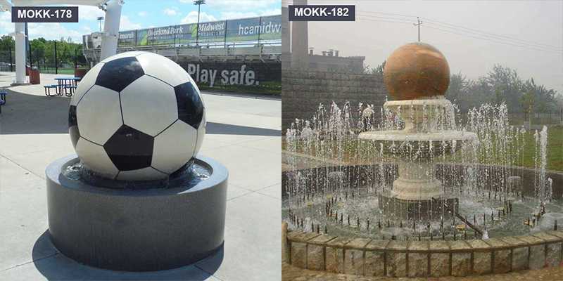 Large outdoor durable garden decorative granite floating sphere water fountain