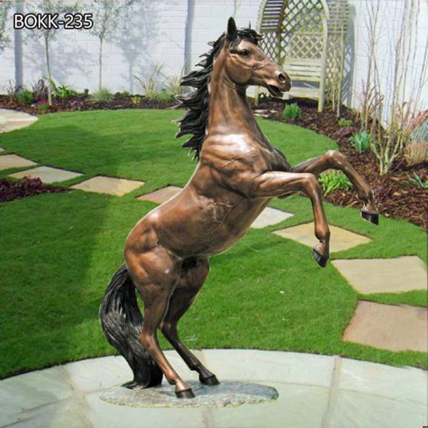 Life Size Jumping Hoof Horse Statue For Sale