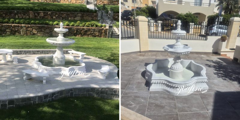 Marble White Garden Fountain