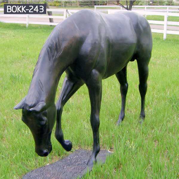 Outdoor Large-scale Hand-cast Bronze Horse Sculpture for Garden Decoration is Selling-BOKK-243