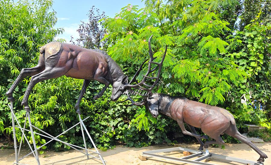Spiritual Meaning of large Deer Statue
