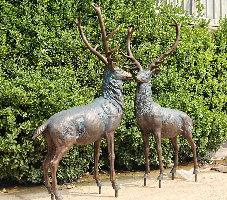 Spiritual Meaning of large standing Deer Statue