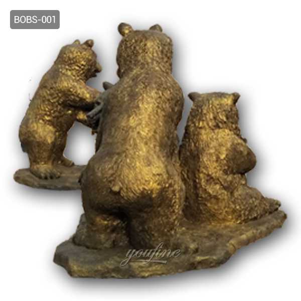antique bronze bear statue for sale