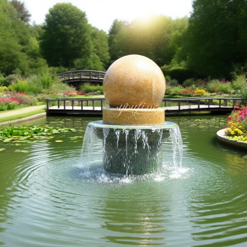 ball fountain for garden art