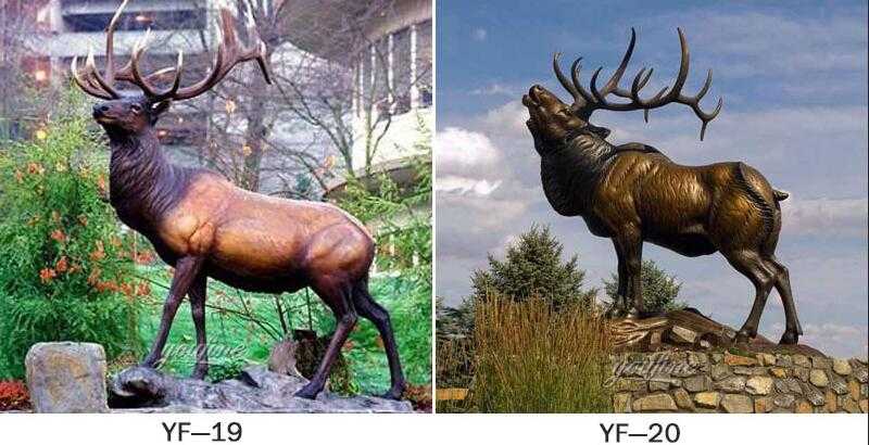 wildlife animal statue bronze elk statues for sale