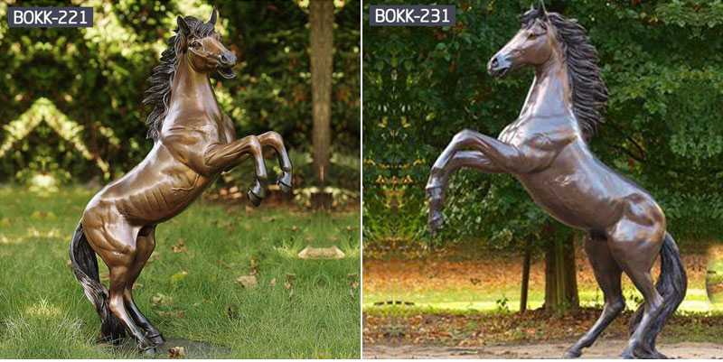 The second step in the manufacture of bronze horse sculpture: the use of mold-turning tools-BOKK-227