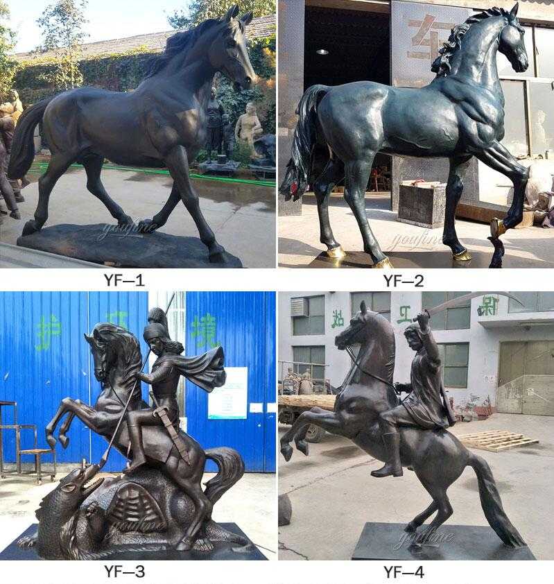 Large Bronze HorseSculpture That Can be Made Into an Outdoor Decoration of the Size You Want-BOKK-241