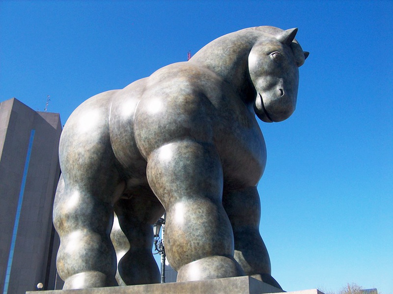 fat horse sculpture