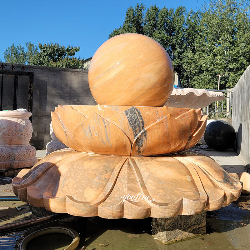 Marble Fengshui Fountain Lotus Design MOKK-183