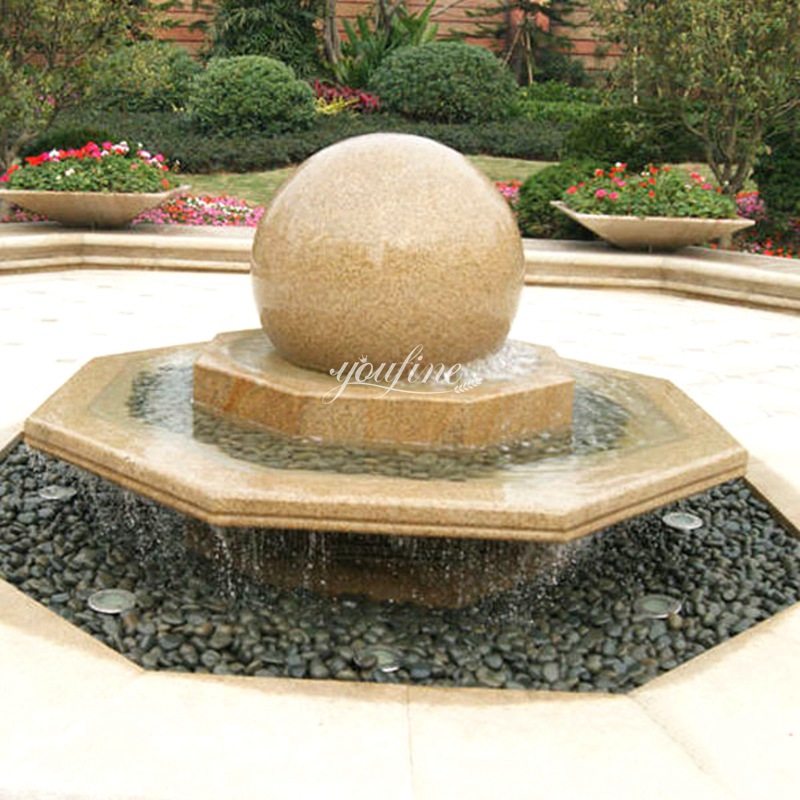 floating sphere fountain outdoor decoration