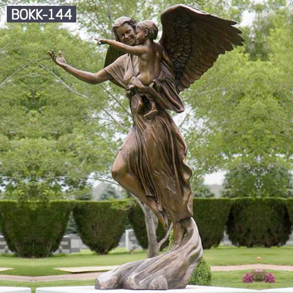 High Quality Beautiful Garden Bronze Classic Angel Sculpture for Sale BOKK-144