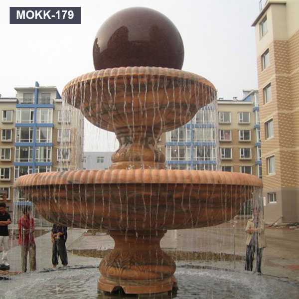 Chinese Style Outdoor Rolling Marble Floating Balls Water Fountain for Sale MOKK-179