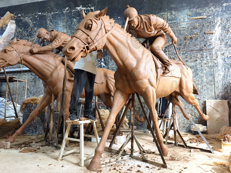 horse art Clay Model