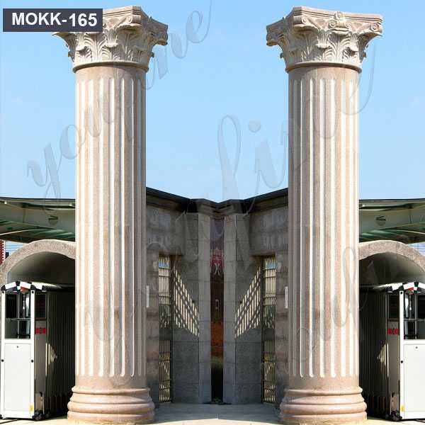 large antique greek corinthian order round fluted columns home depot for front square support design for sale MOKK-165