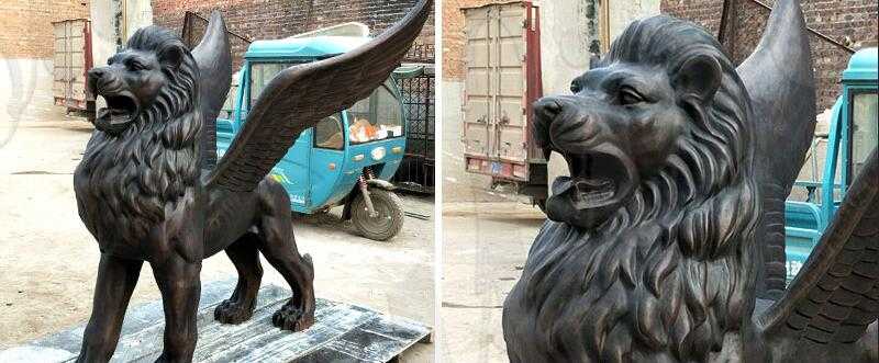 large bronze lion statues for sale