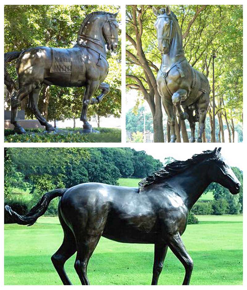 large outdoor horse statues