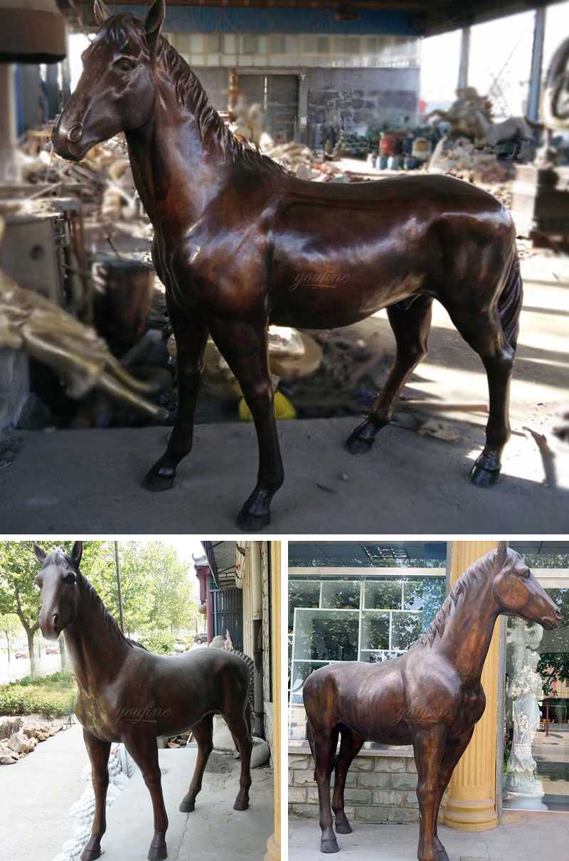 life size bronze horse statue for sale