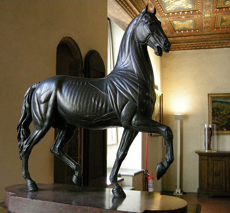 life size outdoor horses statue
