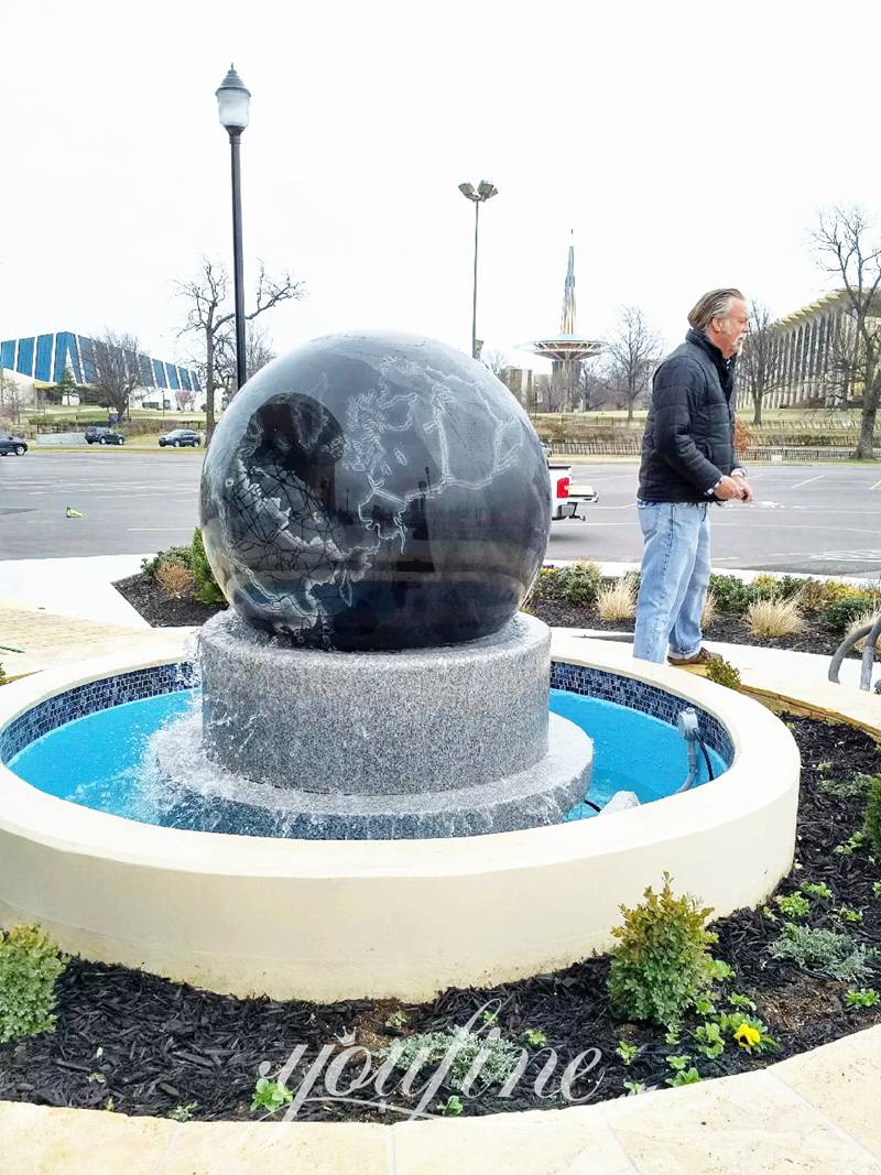 marble ball fountain-YouFine Sculpture
