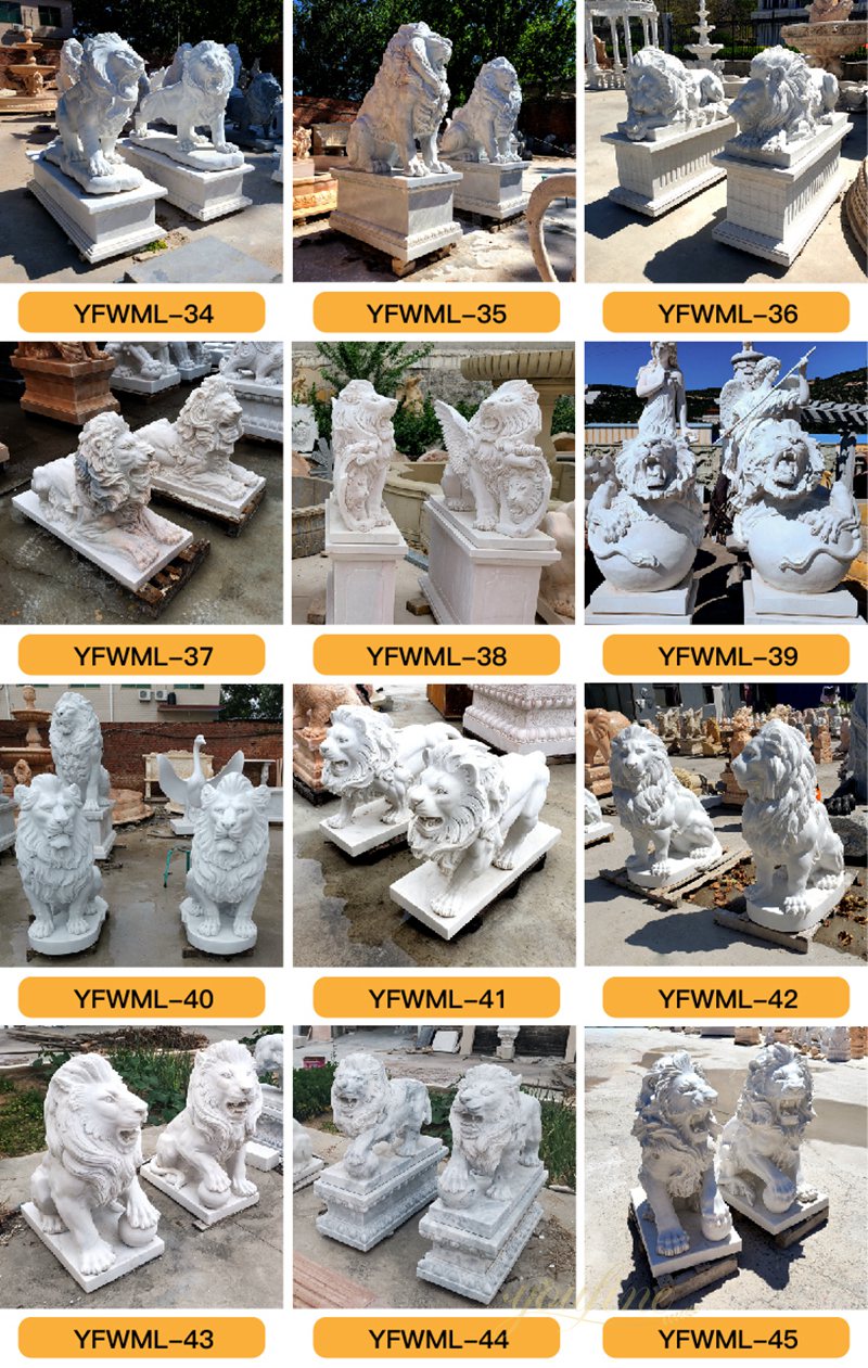 marble lion statue