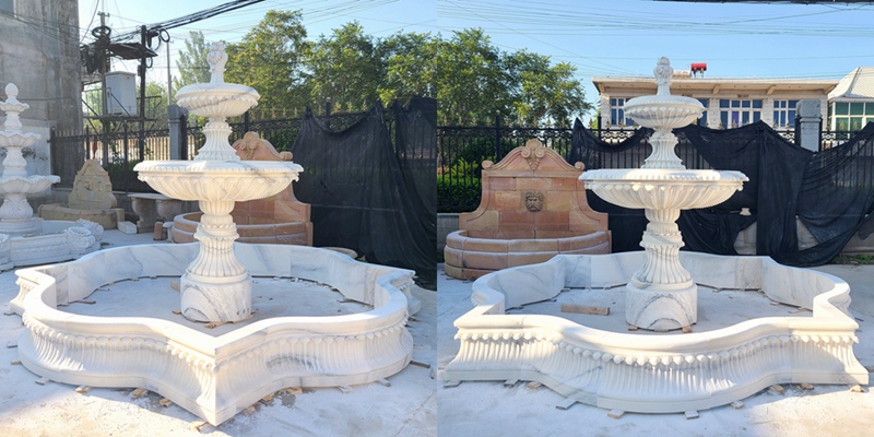 marble simple garden Fountain
