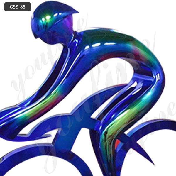 modern metal bicycle sculpture art for sale