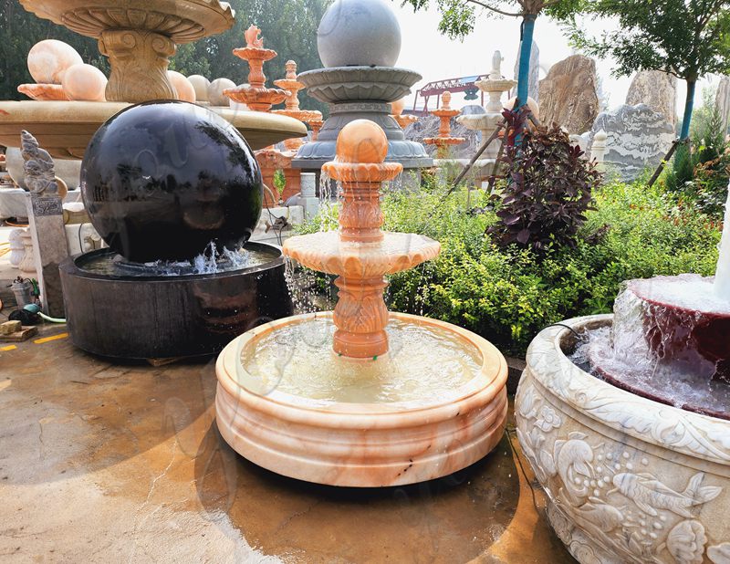 spinning ball water feature